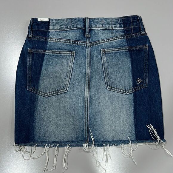 Lovers + Friends Elijah Denim Mini Skirt size 25 - Picture 3 of 9